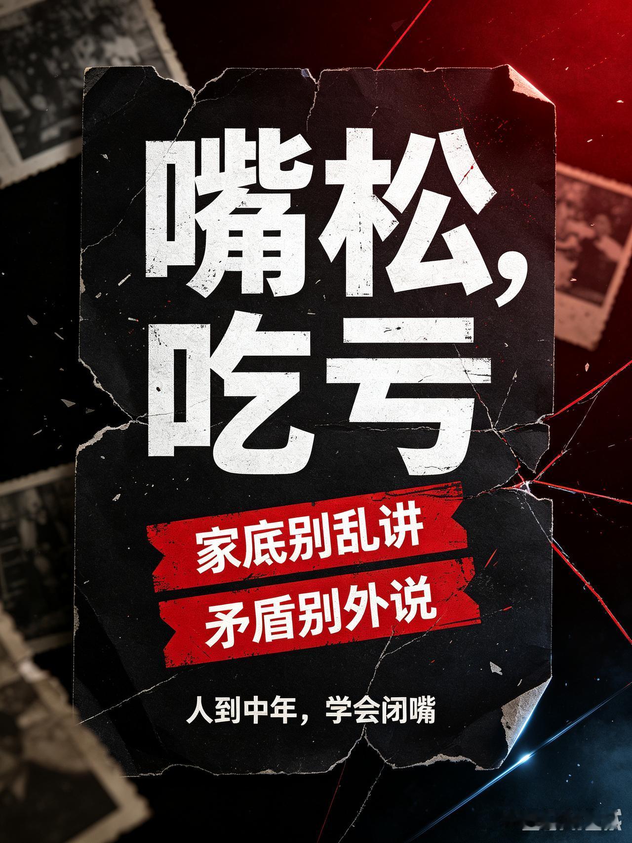 53岁大姐含泪忠告：嘴松的人，一辈子都在吃亏😭讲真，活到53岁，我才算活