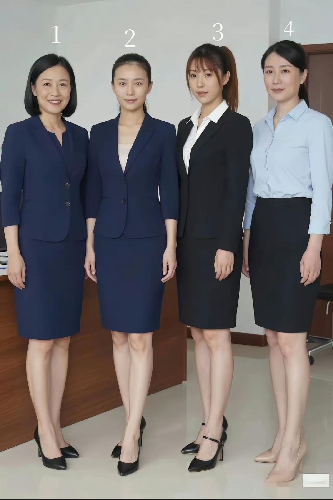 四位美女中，有一位是退伍的军人，你知道是几号吗？​​​