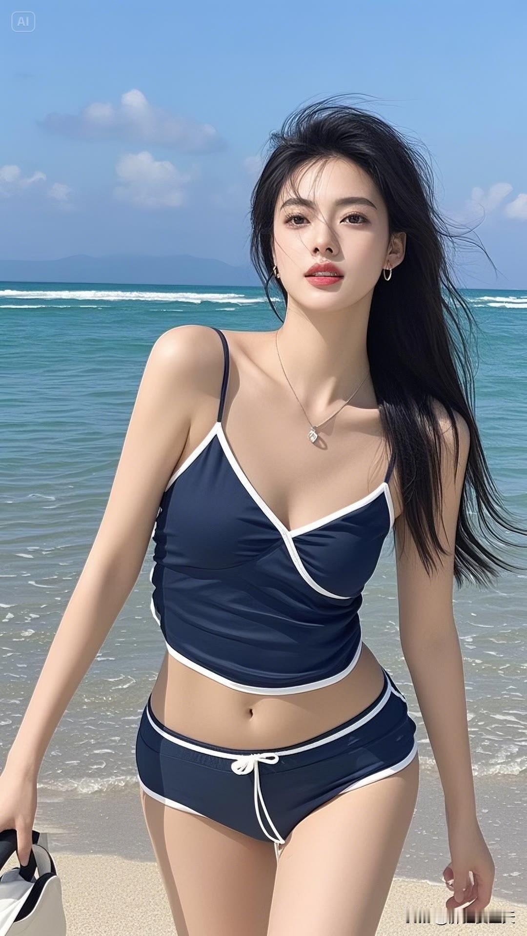 喜欢简单的事，干净的东西，清楚的感觉。美女人像群