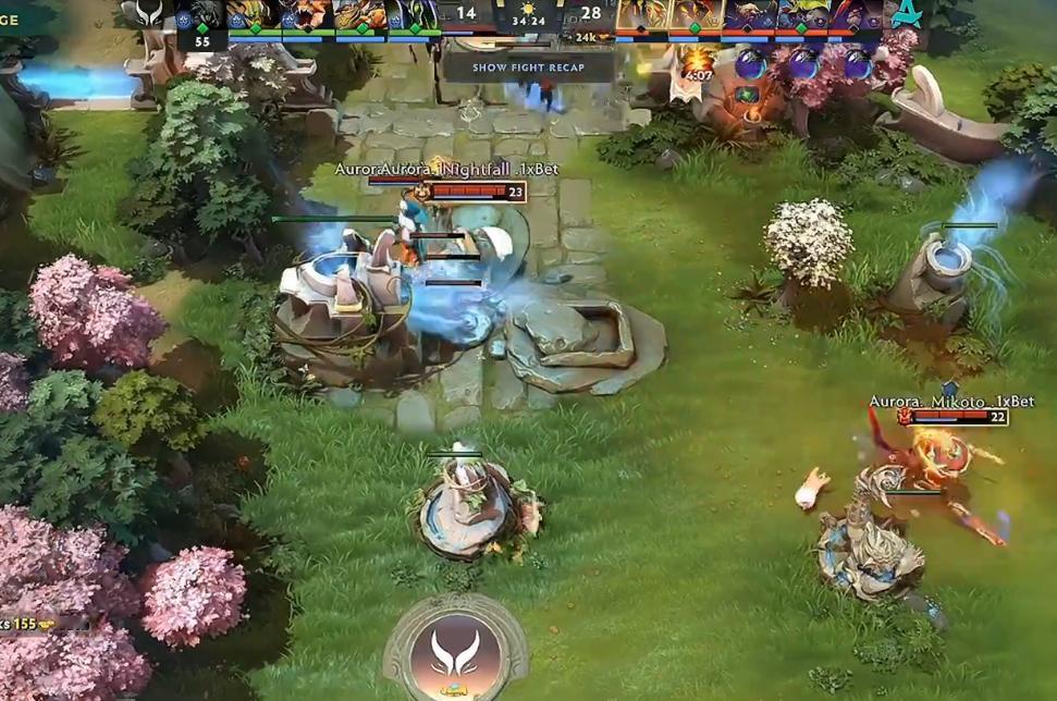 XG1:2不敌Aurora掉至1-1组，目前看来德鲁伊有点超模，出到A杖以后