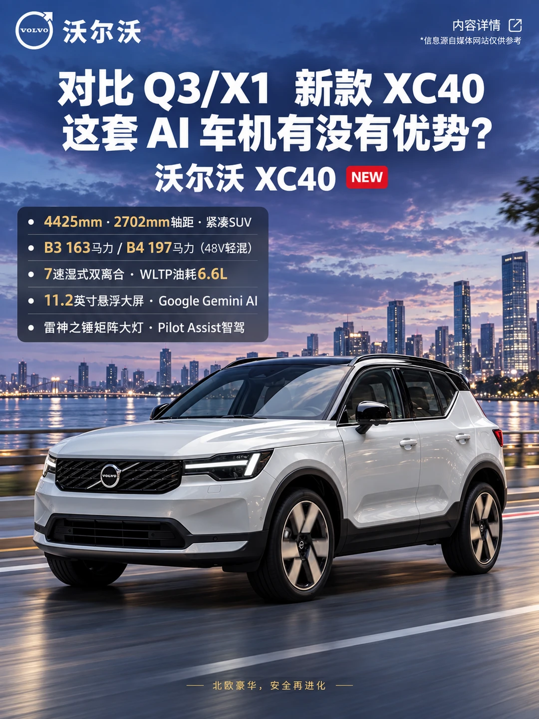 27沃尔沃XC40焕新｜北欧“小钢炮”来啦
