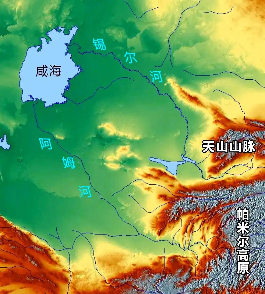 咸海咸海面积最大时68000平方公里（1960年以前），如今的咸海面积只有6