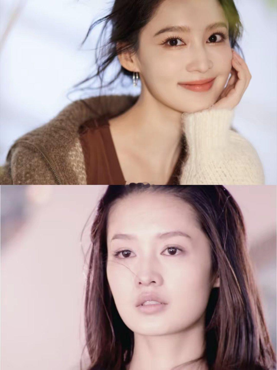 有一说一，李沁的面相真的变了。开机现场的她，站在实力派胡歌身边毫不逊色，那种"青