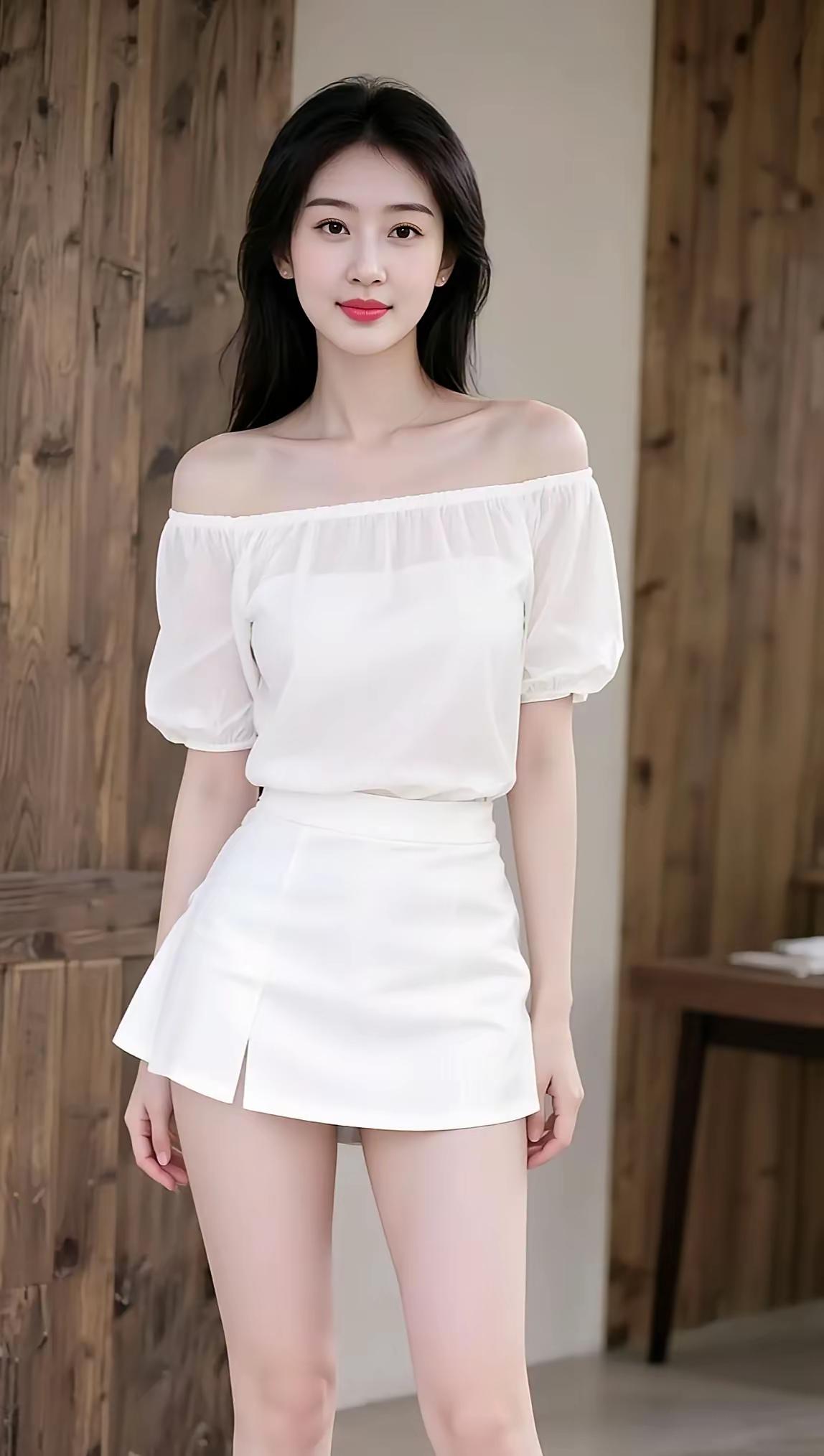 清新甜美，白裙飘飘，少女心满满！