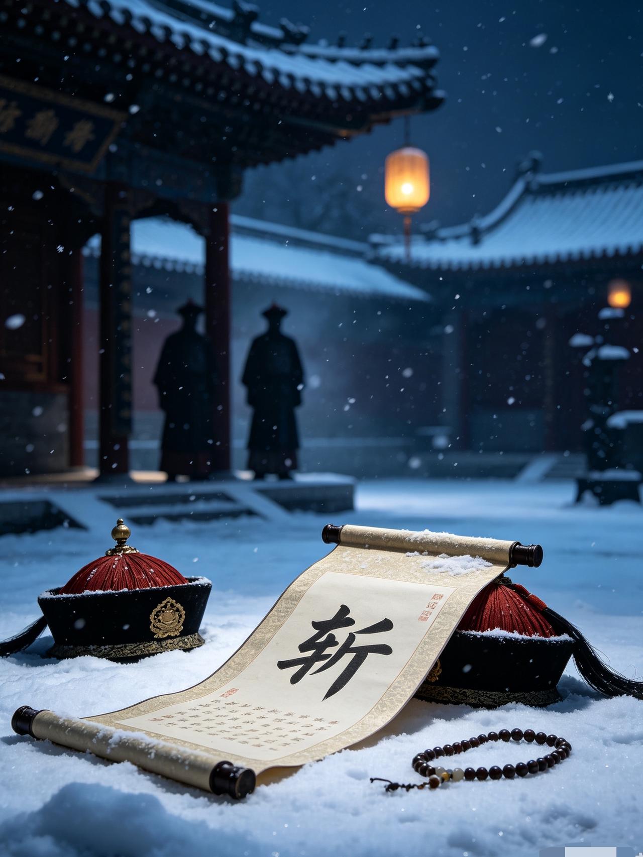 圣旨下达要斩总督，大雪之夜，刑部二人檐下雪中密谈乾隆亲自审问川陕总督张广泗。