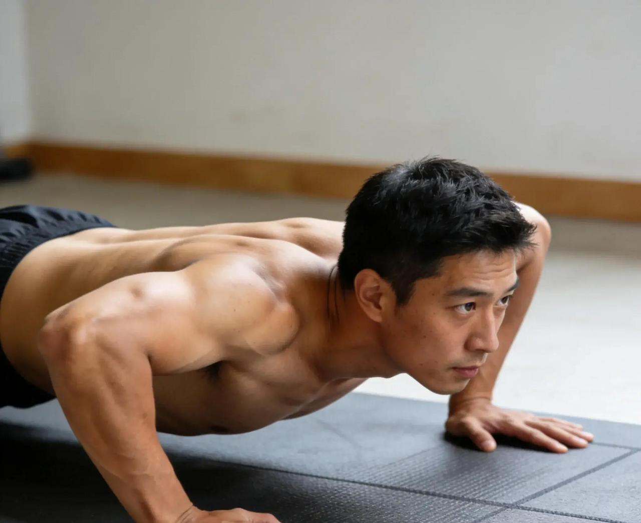 很多人练俯卧撑都容易练废，尤其是上班久坐族，一开始猛冲数量，结果腰塌肩耸，颈椎肩