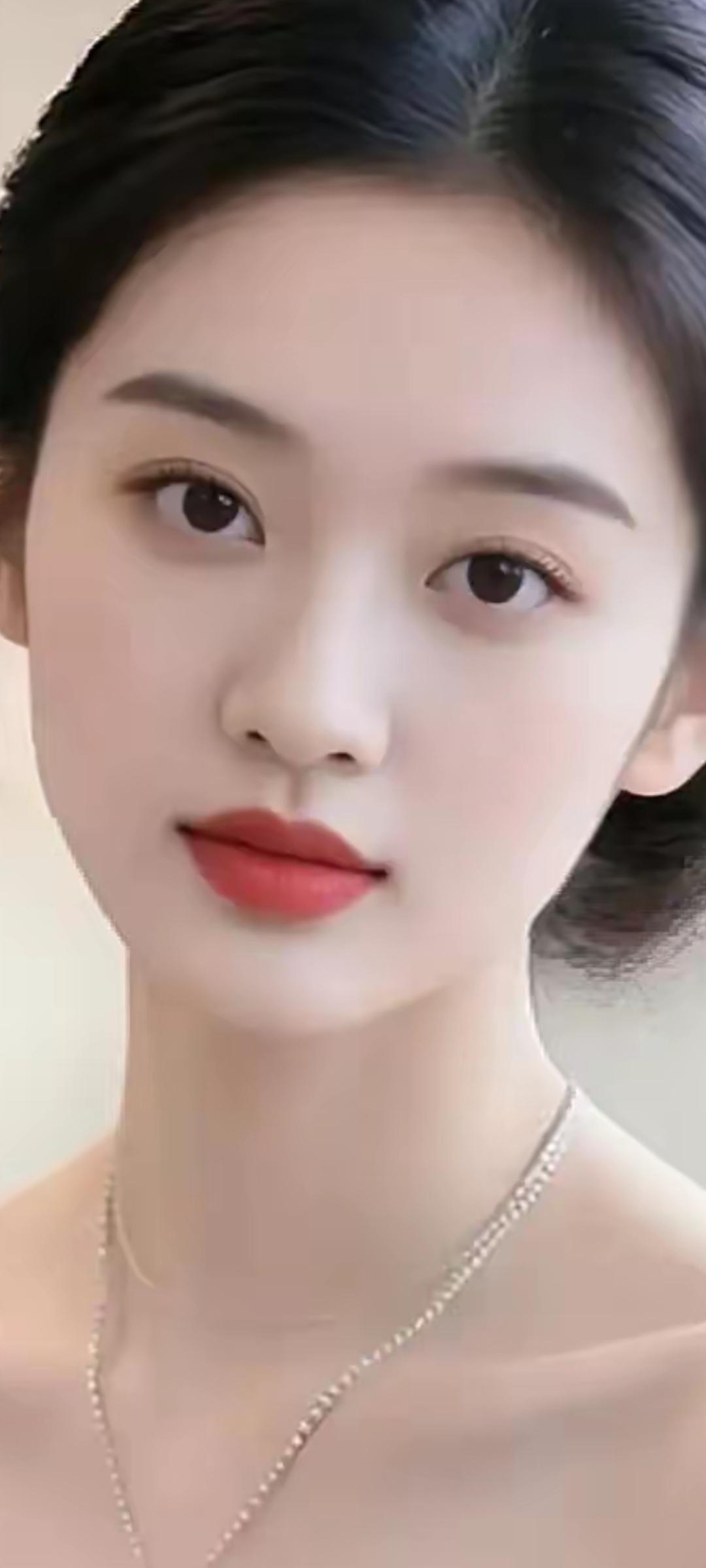 温柔优雅的气质，精致的妆容与珠宝相得益彰。