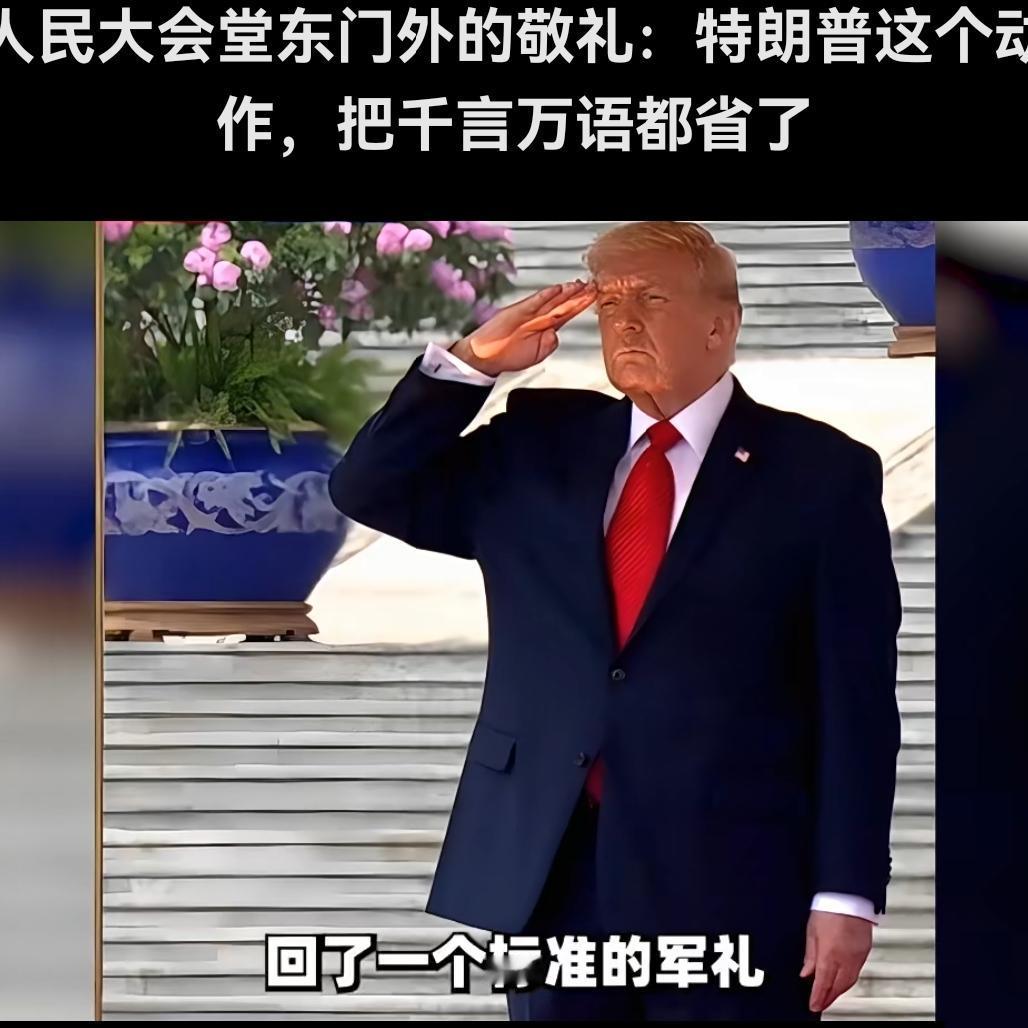 一个军礼藏尽现实！看懂的人都通透了谁能想到，一向我行我素、不守外交规矩的特