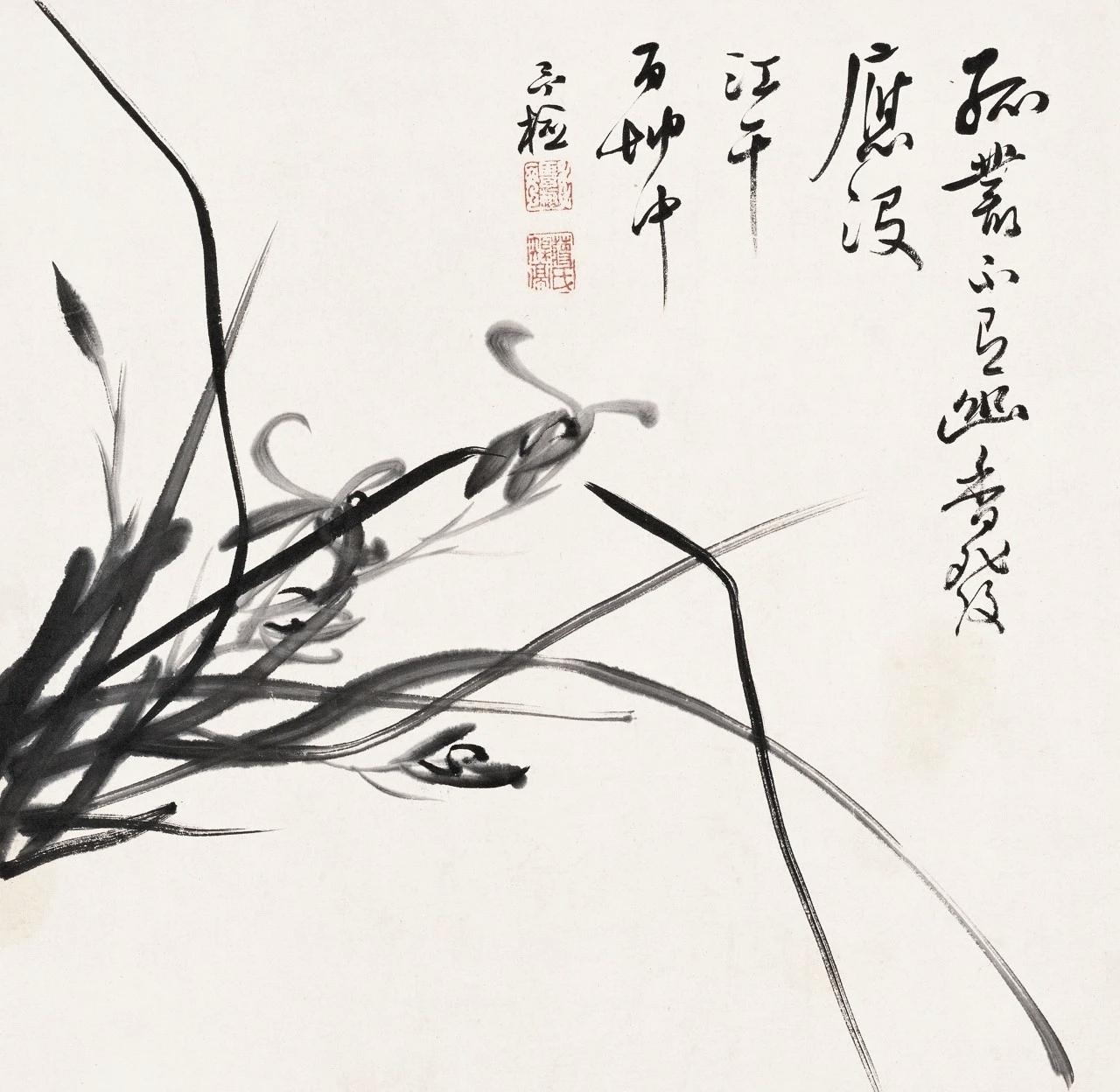 他的兰与郑板桥的竹齐名清代画坛素有“蒋兰郑竹”之说，蒋予检笔下墨兰，可与郑板
