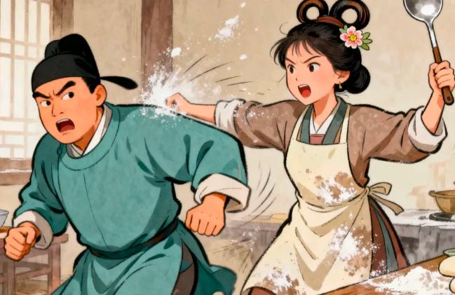 明朝时期，朱厚照偷跑出京城，在梅龙镇吃饭时发现女掌柜长得漂亮，便开口调笑道：“美