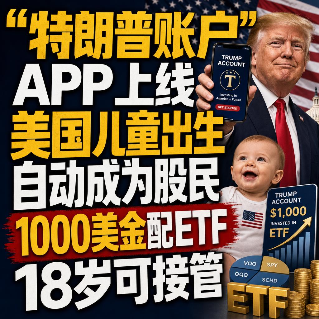 美国新生儿强制开延税投资账户的金融实验这可不是一款普通的育儿APP，这是一场瞄