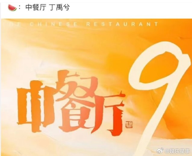 中餐厅丁禹兮🍉网传《中餐厅9》第九季嘉宾有：​​丁禹兮这是要变身全能王的