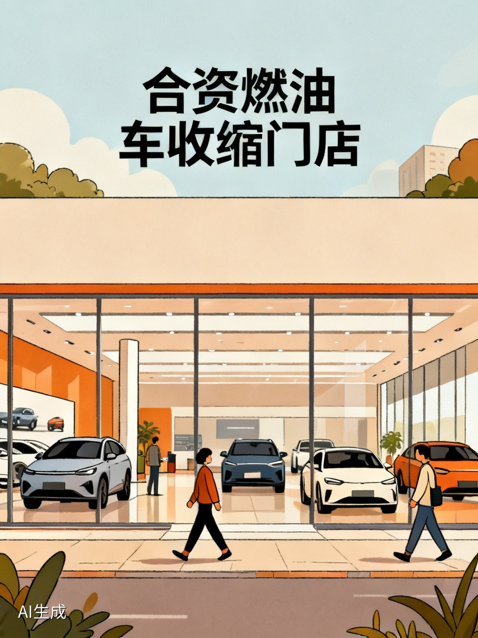 这哪是合资燃油车主动想撤店，分明是卖一辆亏一辆，实在扛不住才被逼着收缩。