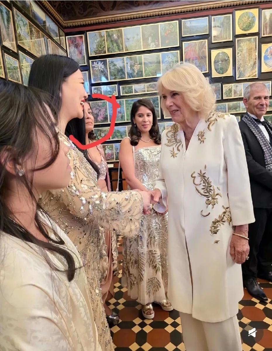 富婆李湘带女儿王诗龄，勇闯英国皇室晚宴。第一次在李湘这样的大人物脸上看到一丝谄媚