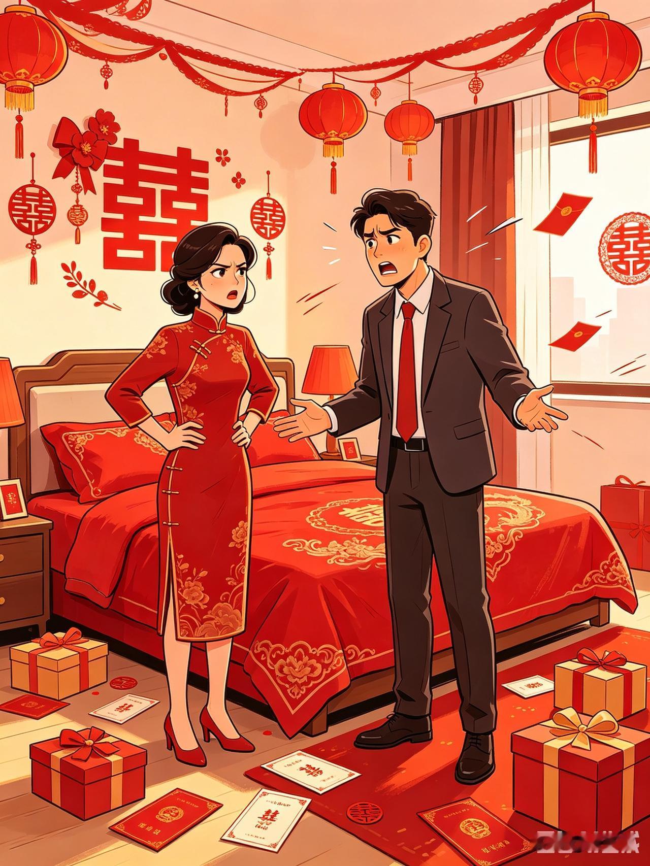五一刚结婚5天就闹离婚，只因丈夫要平分彩礼嫁妆五一刚办完婚礼，堂侄女才结婚