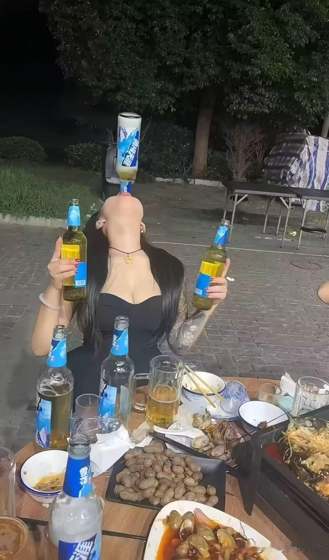 大家会娶这样喝酒的女人么
