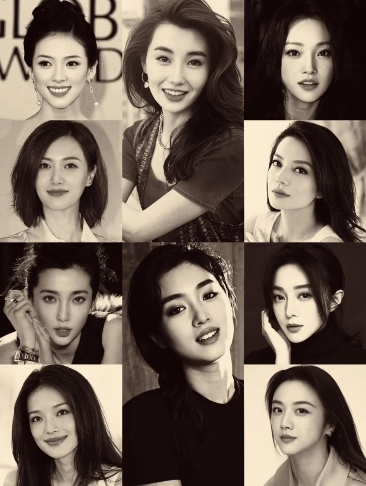 娱乐圈很有标识的几张脸，美得各不相同，都说章子怡天生就是大屏幕的脸360度无