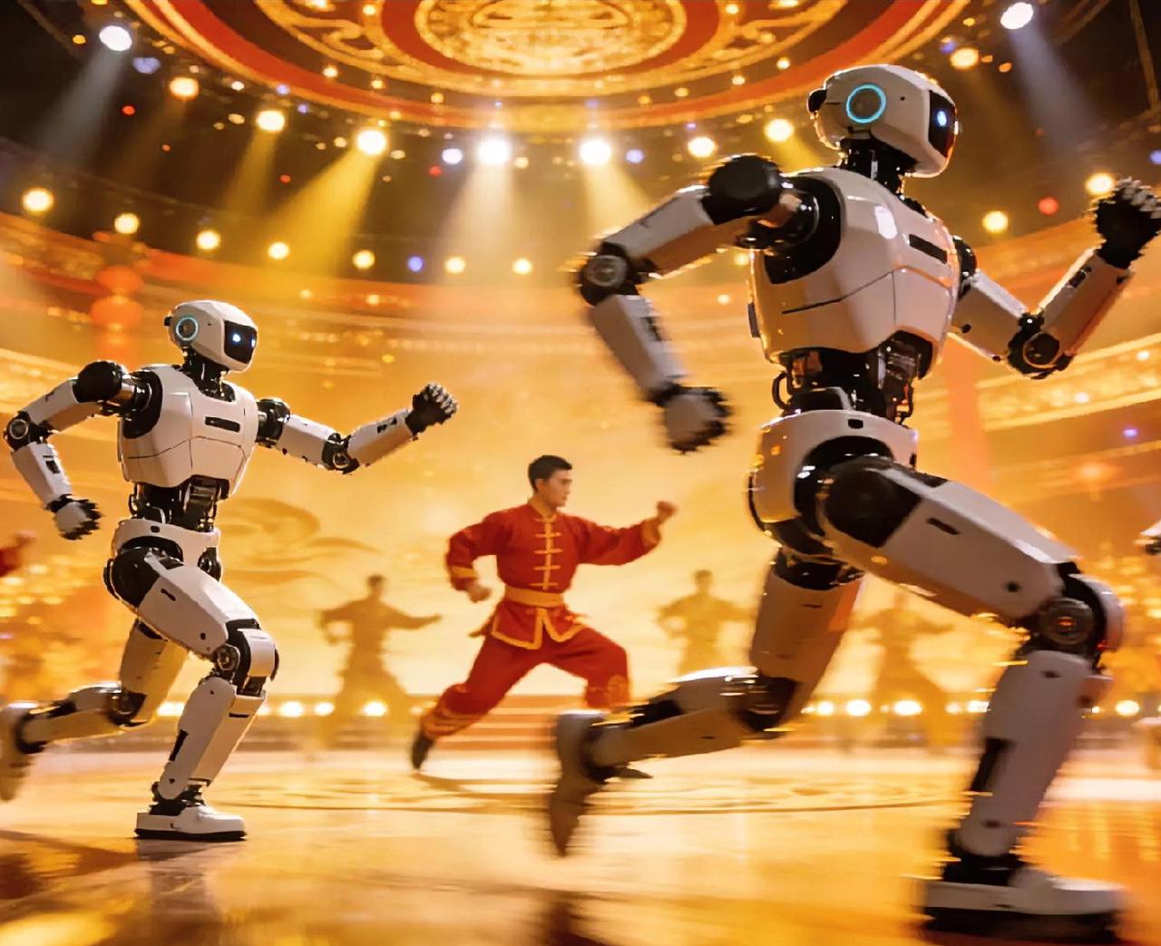 王兴兴这招，美国人真没想到。春晚几个机器人打醉拳，外行看热闹，咱们内行看门道