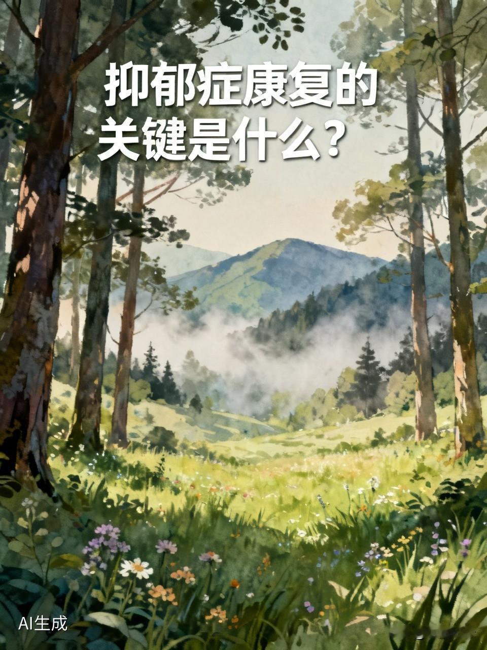 抑郁症康复，找病因从心开始确实关键。之前有个朋友患抑郁症，起初只是情绪低落，后来