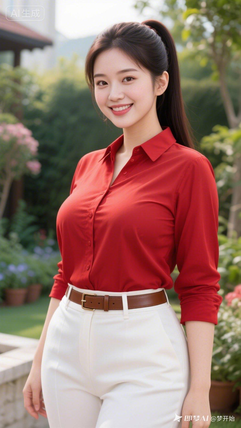 元气满满的红白搭配，活力满满的一天从这里开始！🌞💃