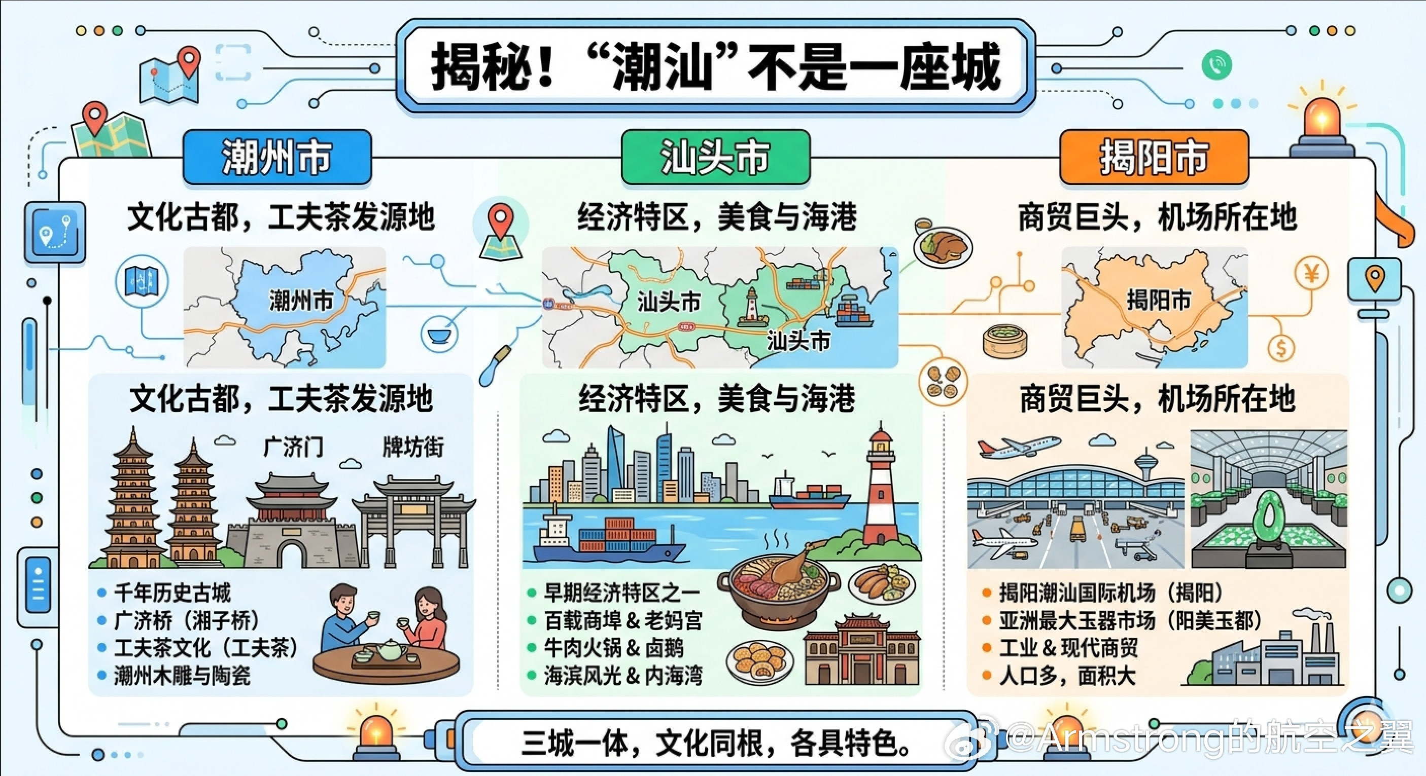 今天才知道潮汕不是一座城市！很多人经常把“潮汕”当作一个城市（就像“潮汕市”）