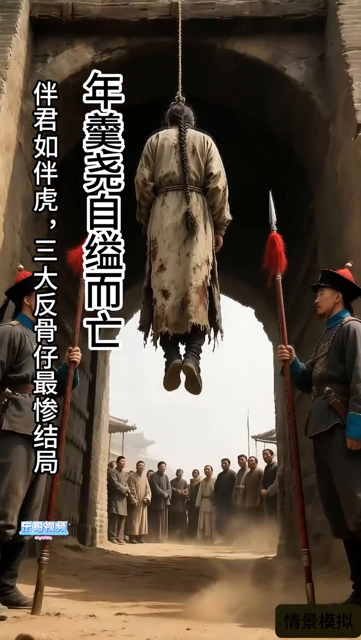 年羹尧自缢而亡，伴君如伴虎，三大反骨仔最惨结局。·一、蓝玉，被朱元璋剥皮制鼓。