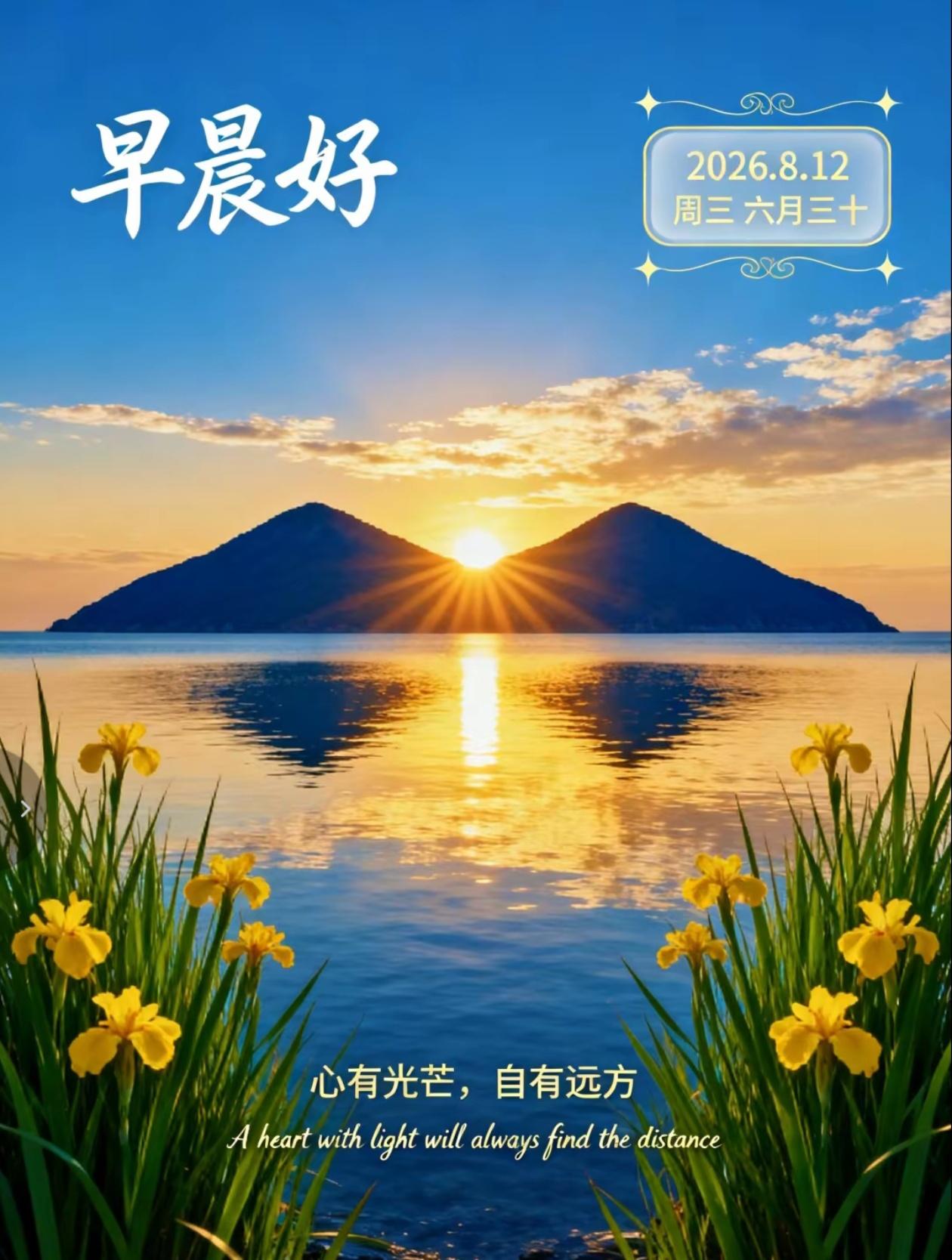 2026./8月12日，金风衔秋信，舒心伴朝夕[玫瑰]晨