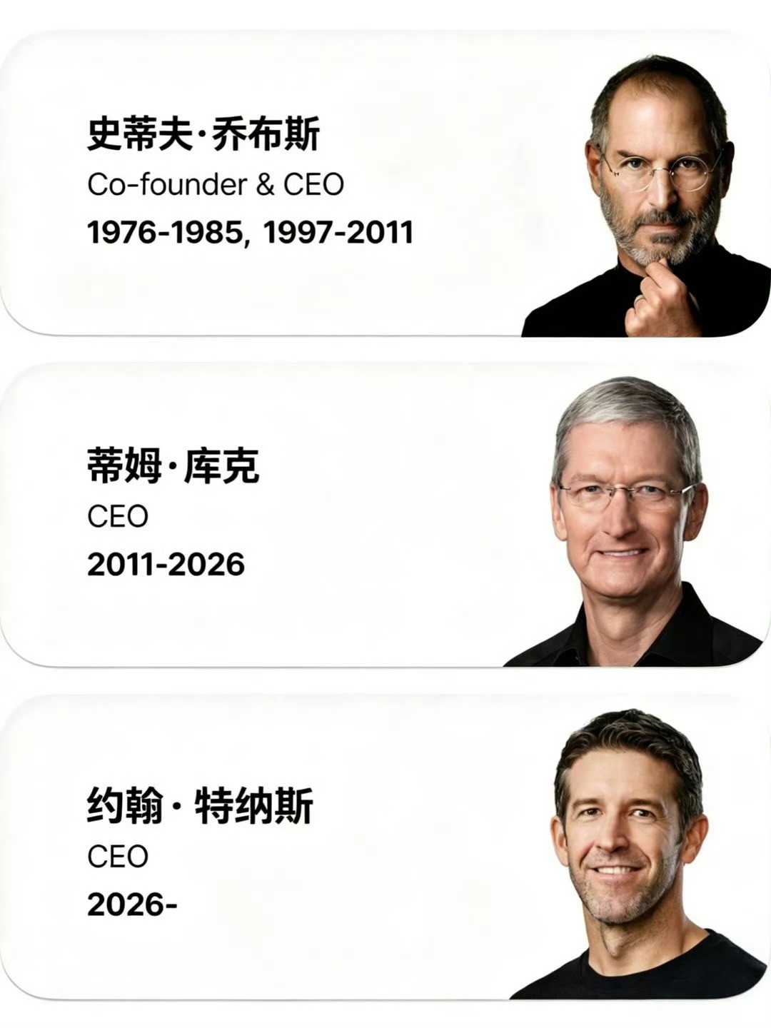 苹果更换CEO原因首次曝光库克是一个成功的商人，但苹果也没有之前那样有创新有想象