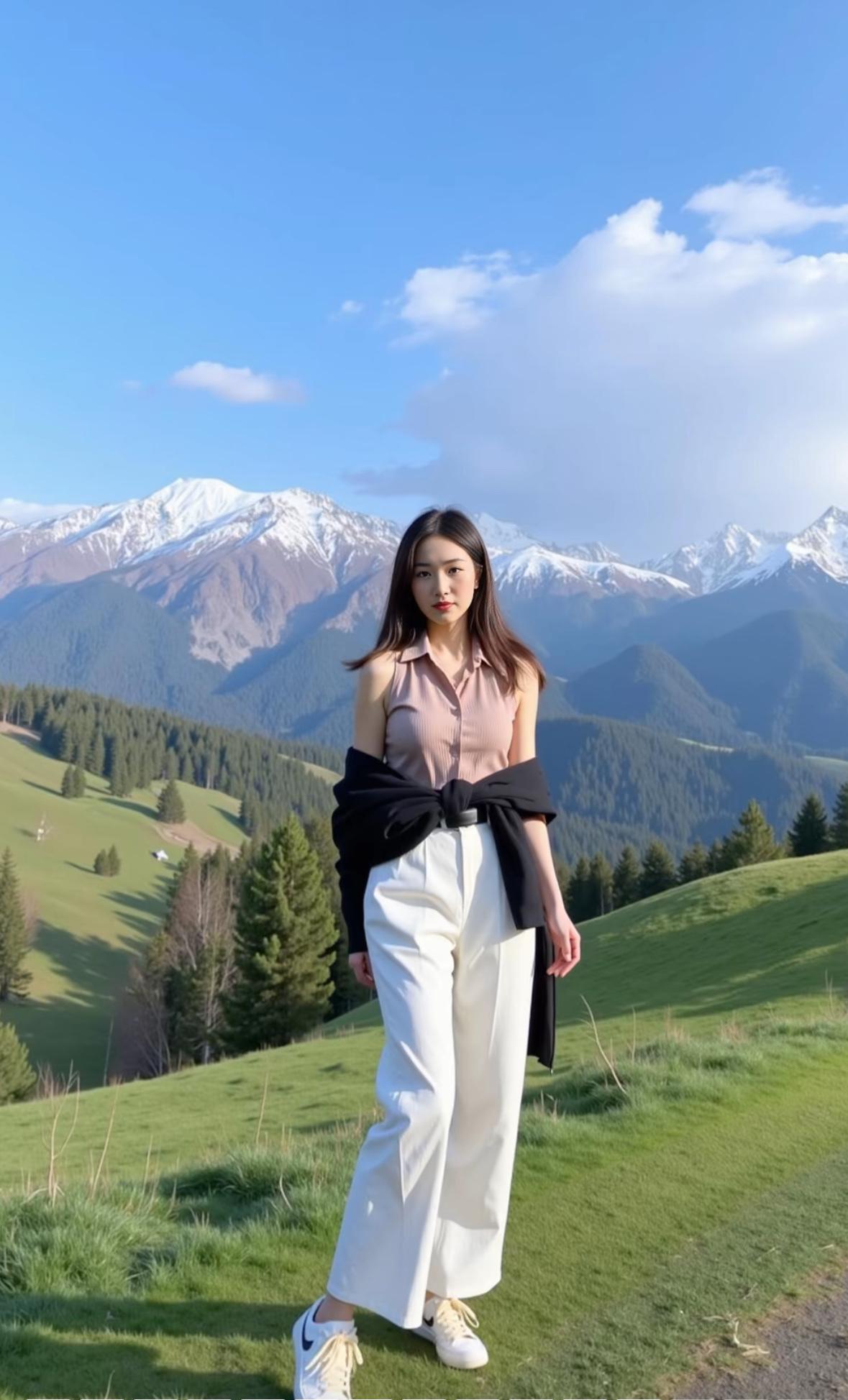 这位姐：眼神放空，仿佛在思考“晚上吃牦牛肉火锅还是松茸炖鸡”，但漫不经心就赢了—