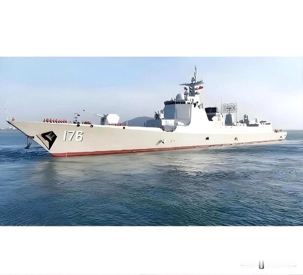国产兵器——176娄底舰最新批次052D改进型176娄底舰列装南部战区海军！新