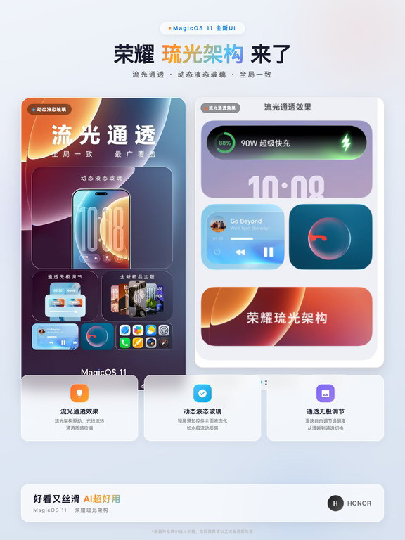 荣耀手机界面设计质感真的拿捏了❗️