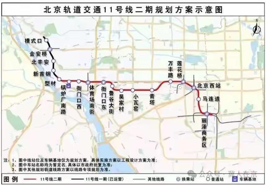 好消息！好消息！北京地铁11号线开始建设了，居住在沿线附近的市民有福啦！11