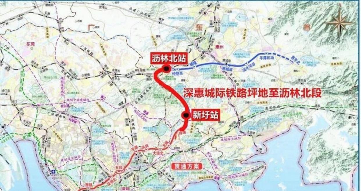 看着惠州的轨道交通，就头疼。深惠城际，不知道为什么要拐一个S弯。垂直交叉，不