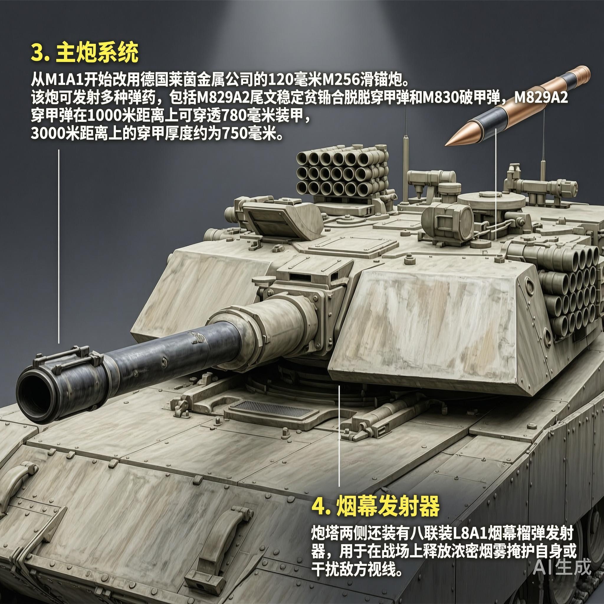 军事ai新视野美国M1“艾布拉姆斯”主战坦克M1“艾布拉姆斯”（M1Abra