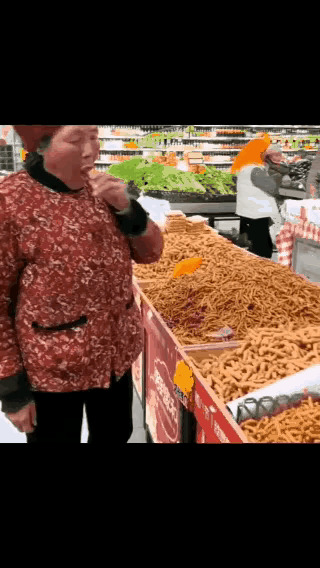 今天逛一趟超市，午饭也省下了。