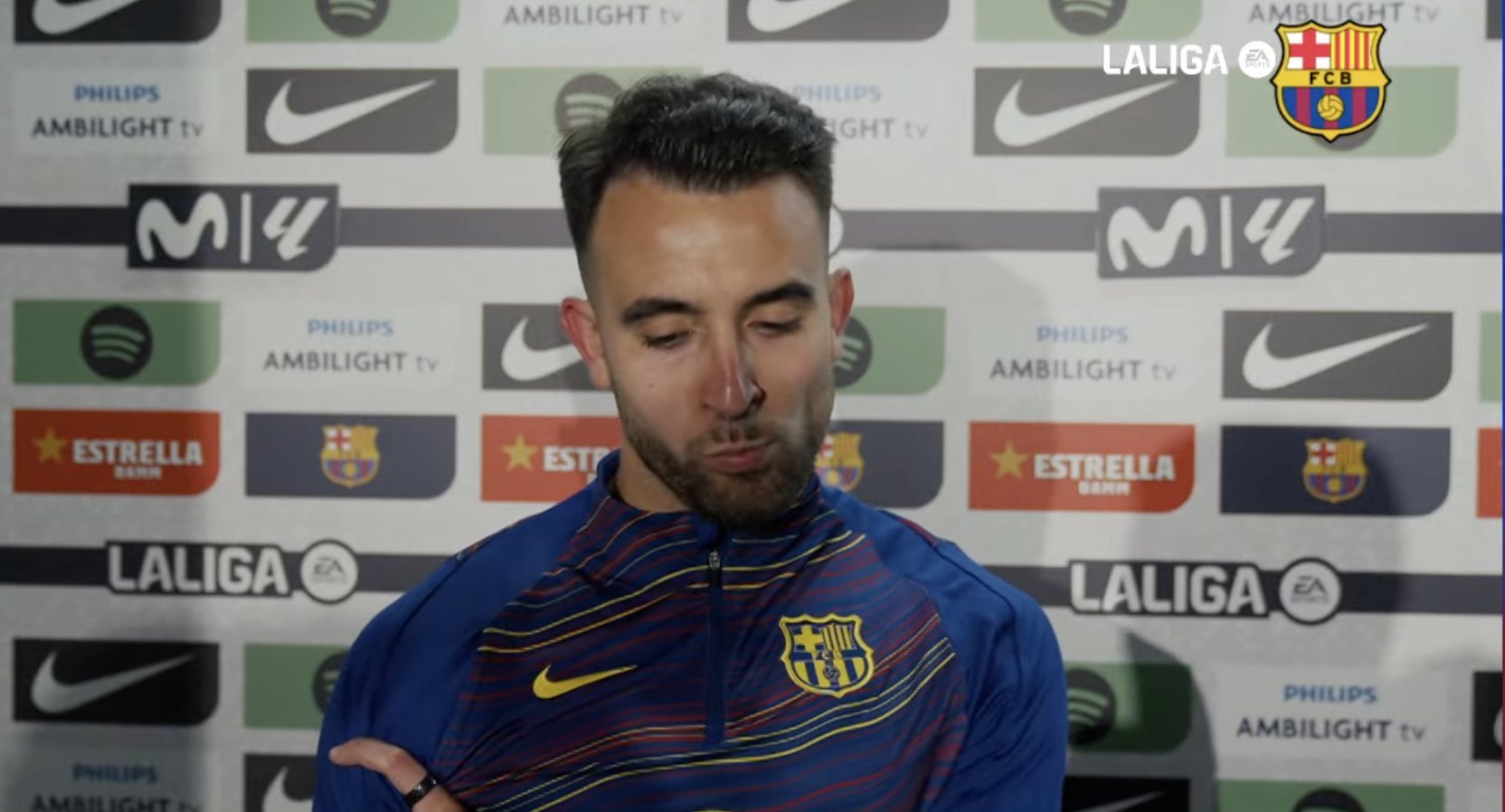 星期二……有可能吗？埃里克·加西亚：“是的，当然。我认为今天的比赛和我们周二可能