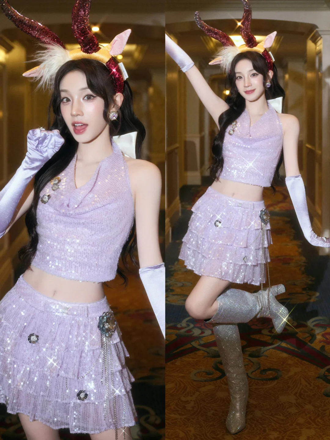 宋雨琦第二套造型💜紫色精灵公主 甜甜甜
