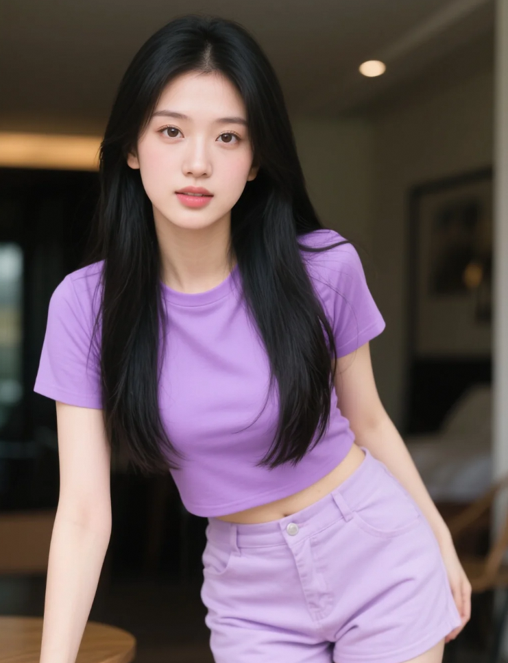 她只是我的妹妹，紫色很有韵味！