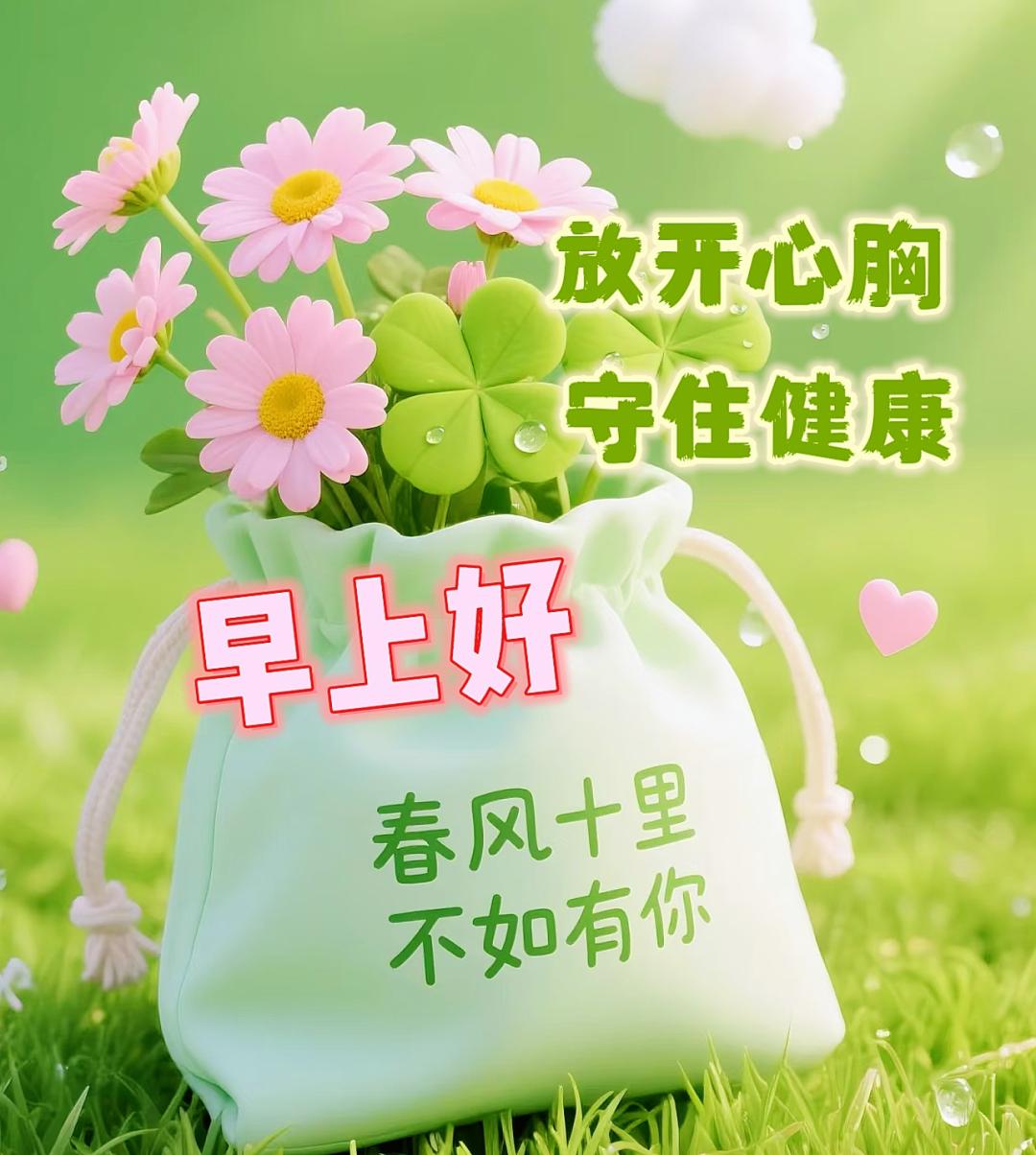 🥭人生有缘一起走，💕真心实意情别丢，🍎虽不常聚心中有，🌸每天问候胜握手，