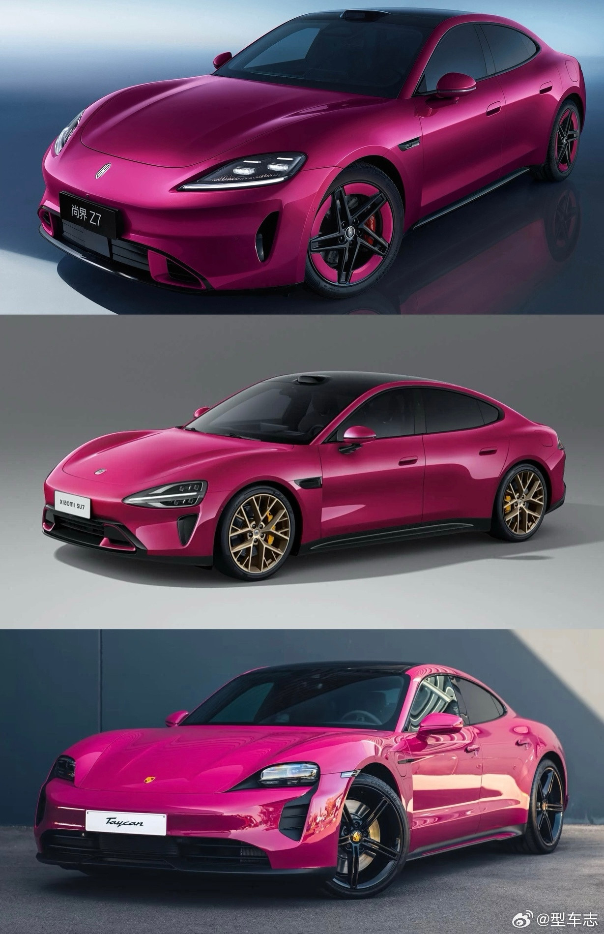 尚界Z7友商们集体把保时捷Taycan送上了热搜，十年前的设计含金量还在增加。