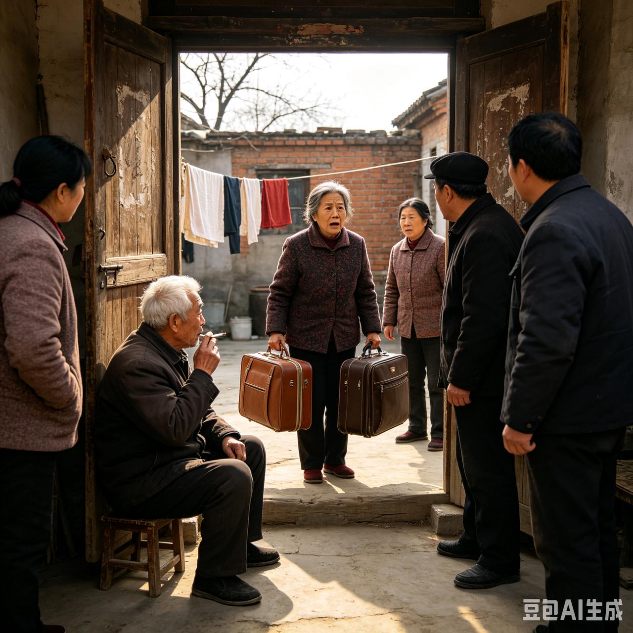女子抛夫私奔19年，65岁落魄归家养老，推门一看彻底傻眼。在我们村里，最近最大