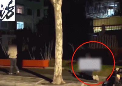 上海，气温骤降0度的夜晚，一位妈妈体罚孩子，让10岁的女儿在路上跪行。孩子一边跪