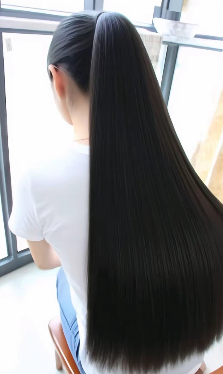这才是真正的黑长直