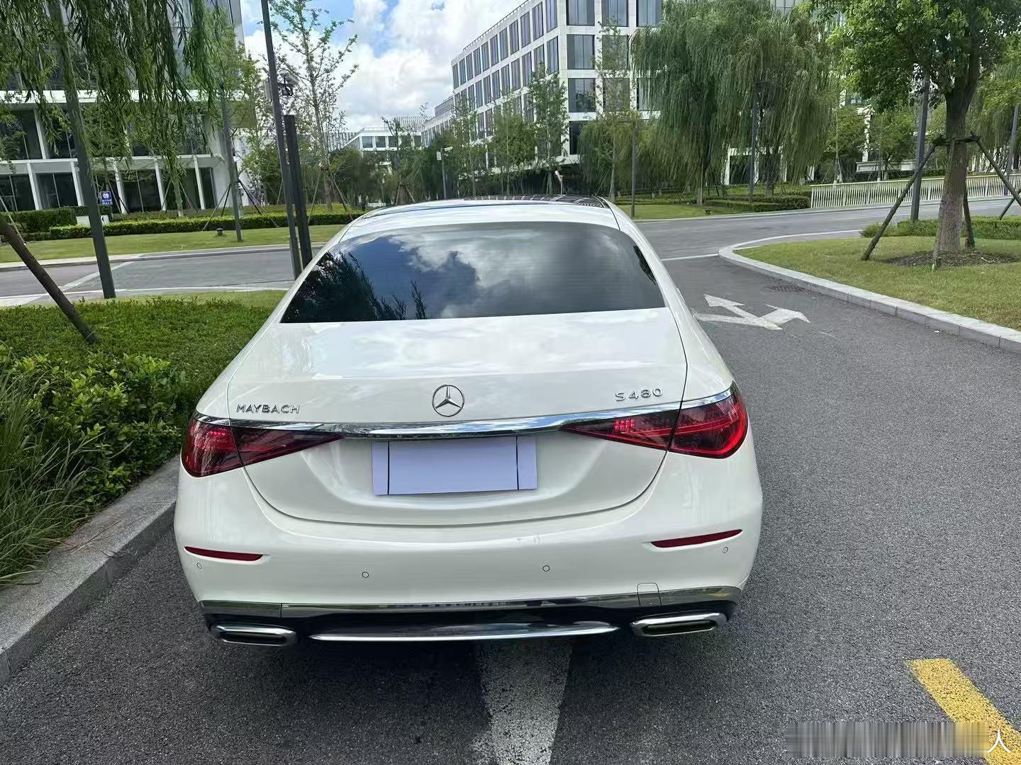 迈巴赫S480白车白内，有车衣、配色与配置、绝绝子​​​