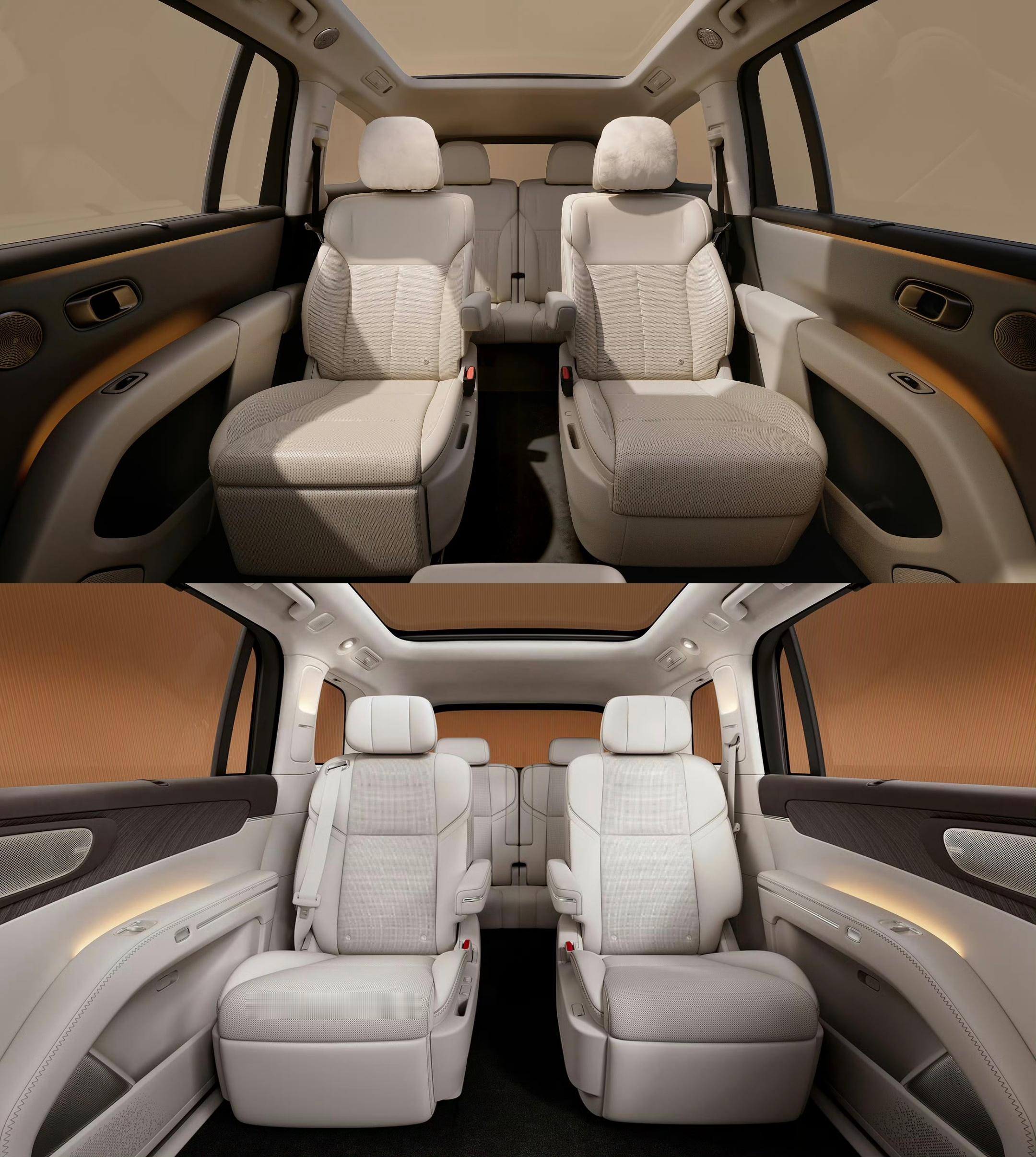 零跑D19的门板和座椅版型，可以说是相当「理想」了