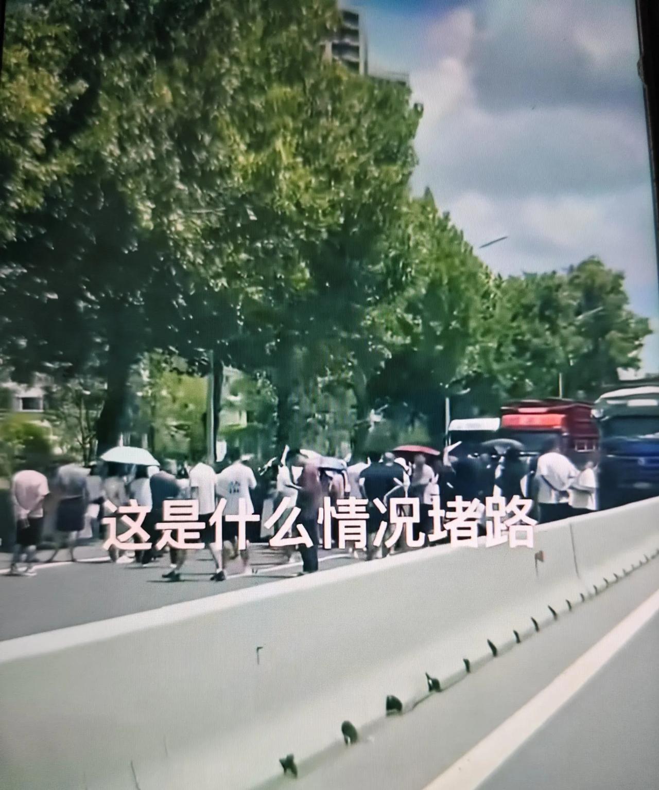 昨天上午，即墨区环秀街道东山前村南和达幸福城的业主们又集体上了204国道堵路，这