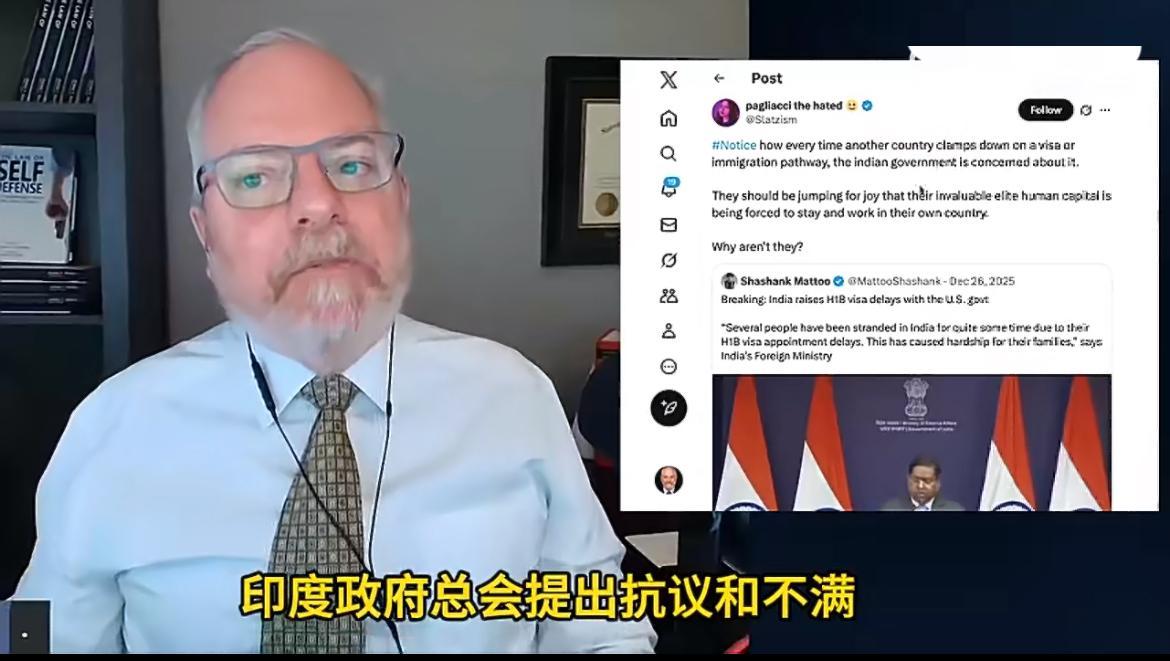 美国评论员问为什么印度有那么多有才华的人不留在印度建设国家其他国家收紧移民政策的