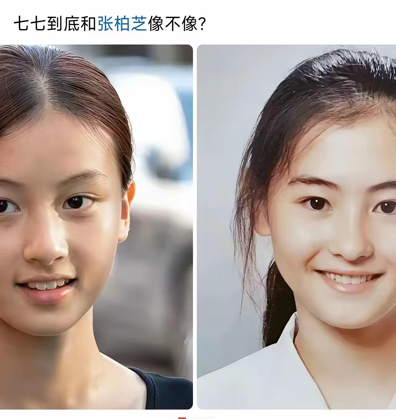 说像的怕是没见过真张柏芝吧？