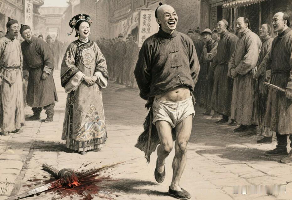 大太监安德海被杀后，慈禧本来很是愤怒，可在得知安德海死后被扒掉裤子，当街展示，笑