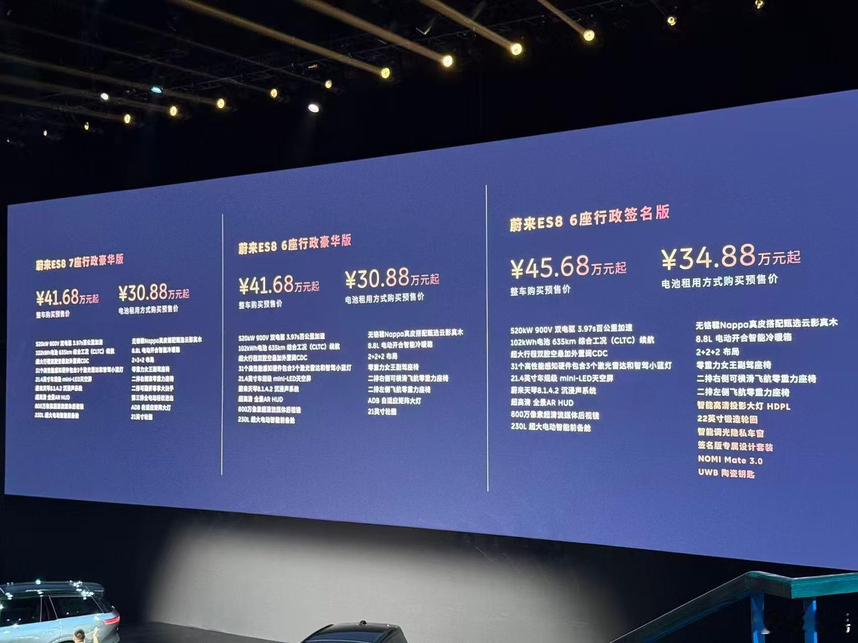 看出来蔚来的「求生欲」极强~这个价格，可以说是全面背刺了老ES8的车主，但是大家